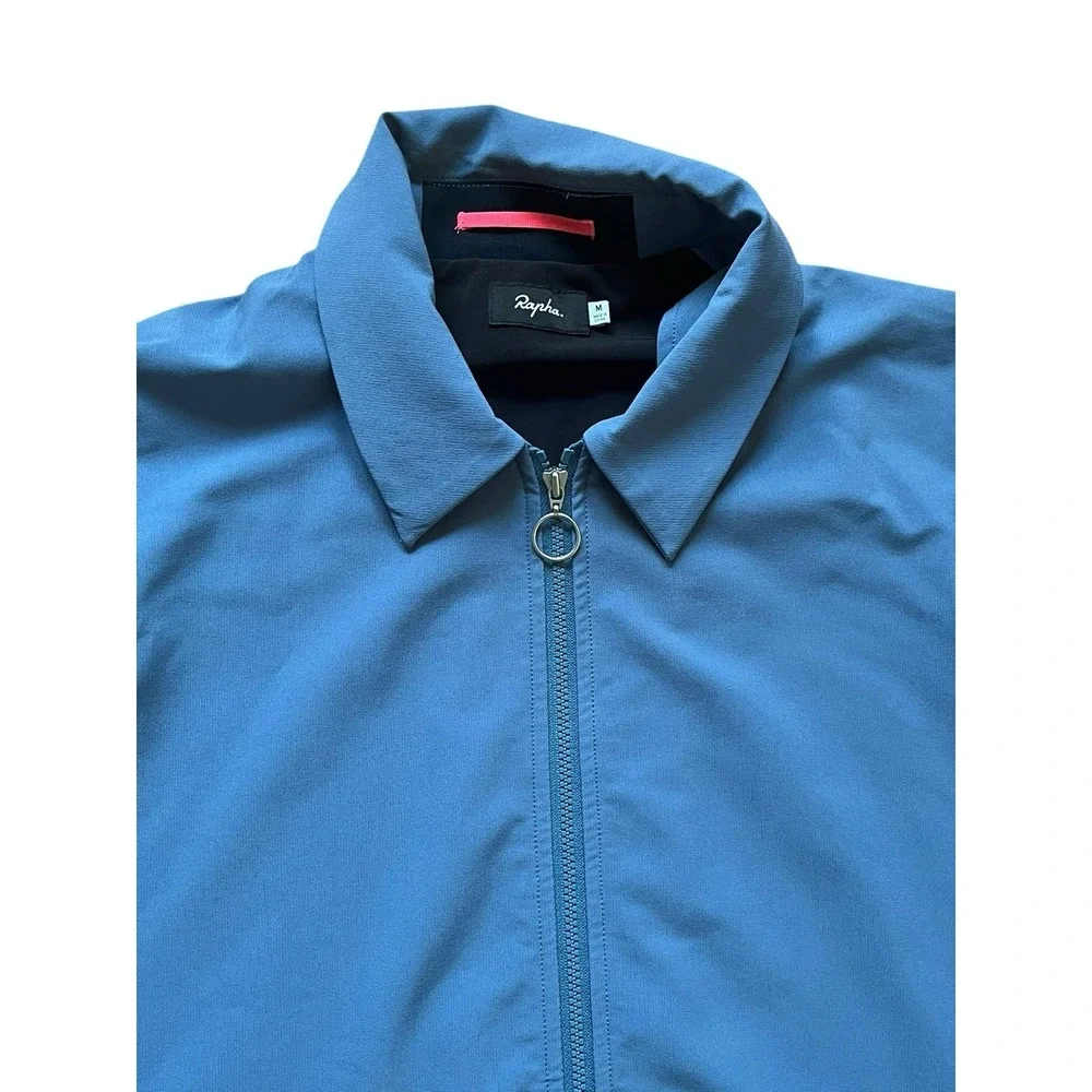 Rapha Loopback Jacket Blue Full Zip Lightweight Cycling Jacket Mens Size Medium